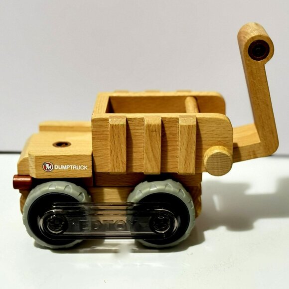 EDToy Magnamobiles Imaginative Transformable Wooden Dump Truck & Cement Truck - Picture 5 of 9